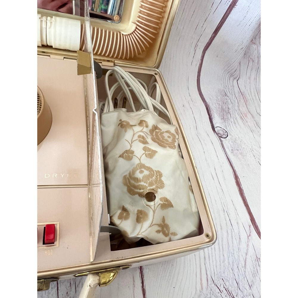 Dominion Electric Hair Dryer Vanity Case Model 1805C Vintage Retro Beauty - Picture 4 of 12